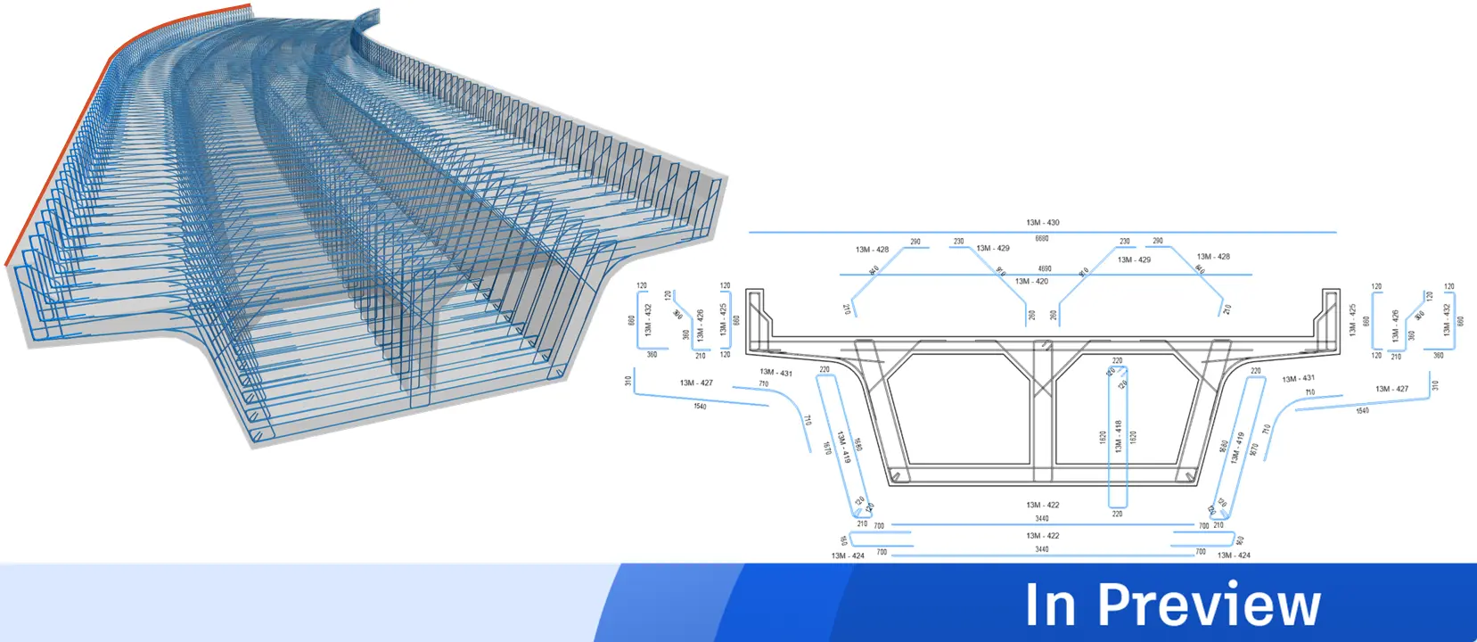 3D path rebar shape distribution in Revit roadmap