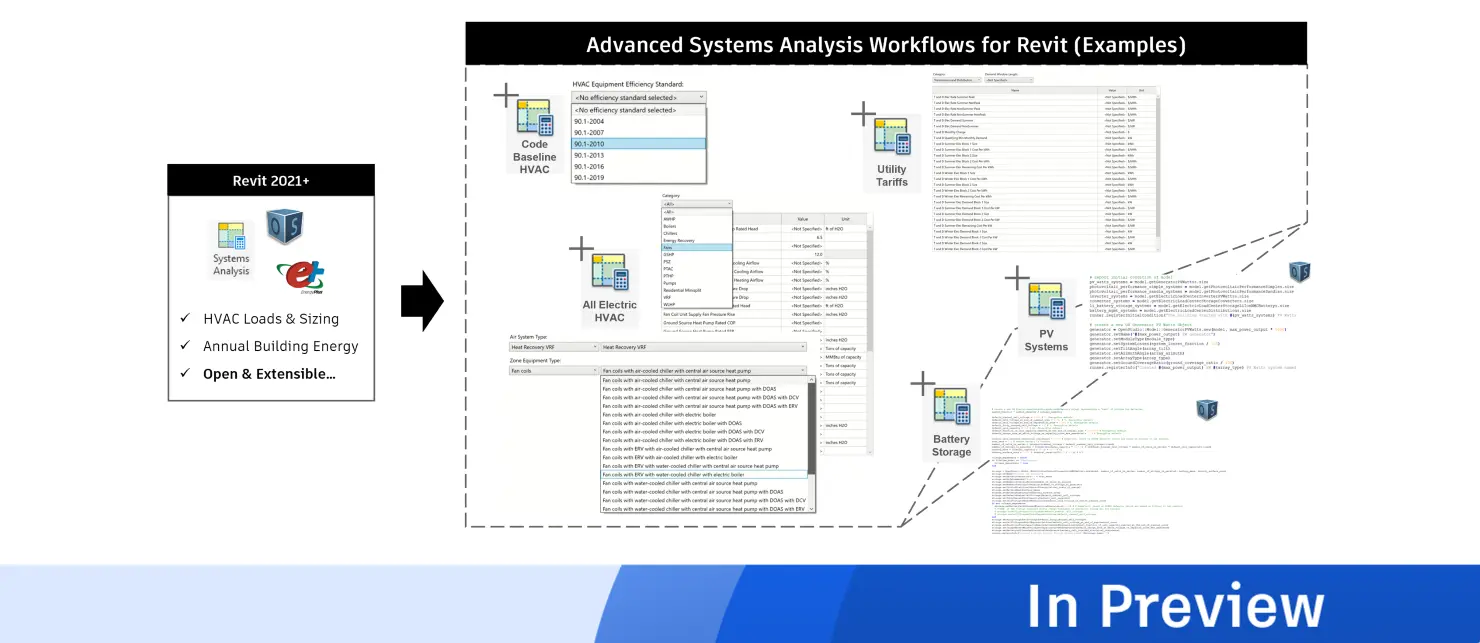 Advanced systems analysis in Revit roadmap